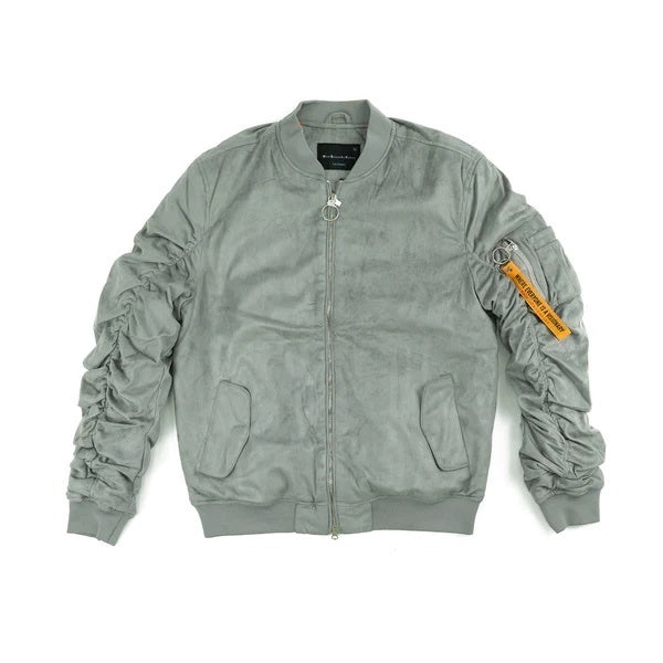 Suede Bomber (Grey)